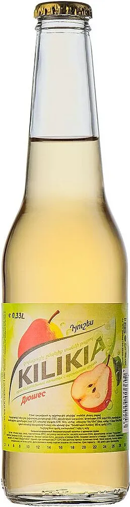Refreshing carbonated drink "Kilikia" 0.33l Pear