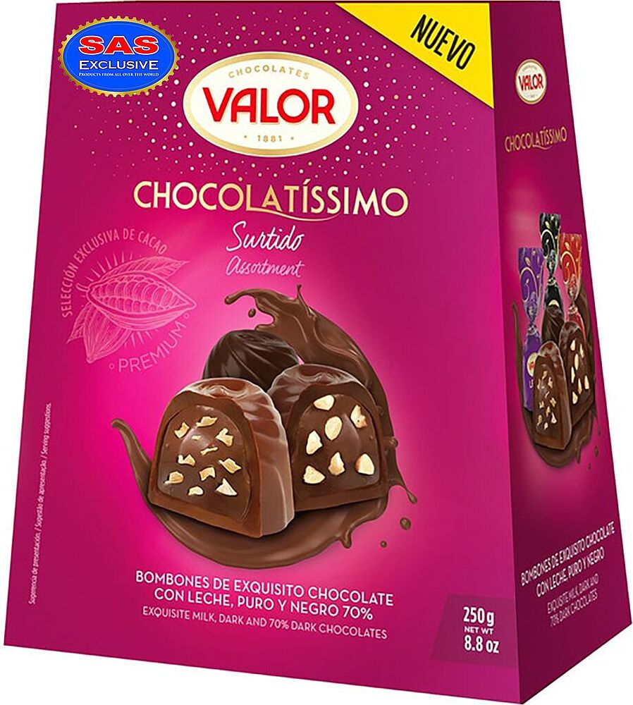 Շոկոլադե կոնֆետների հավաքածու «Valor Surtido» 250գ