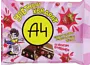 Chocolate bar with strawberry flavor "A4" 55g
