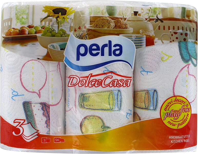 Թղթե սրբիչ «Perla Dolce Casa» 3 հատ