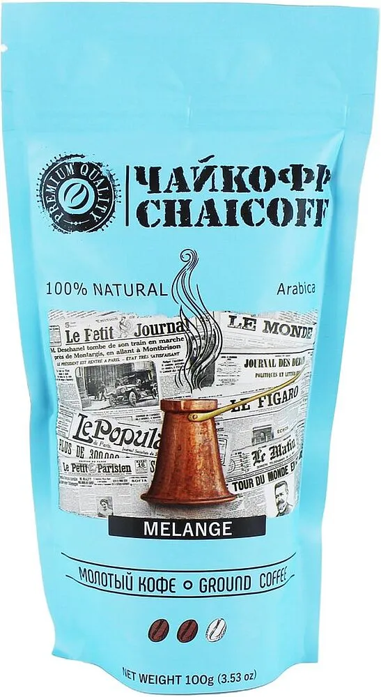 Ground coffee "Chaicoff Melange" 100g