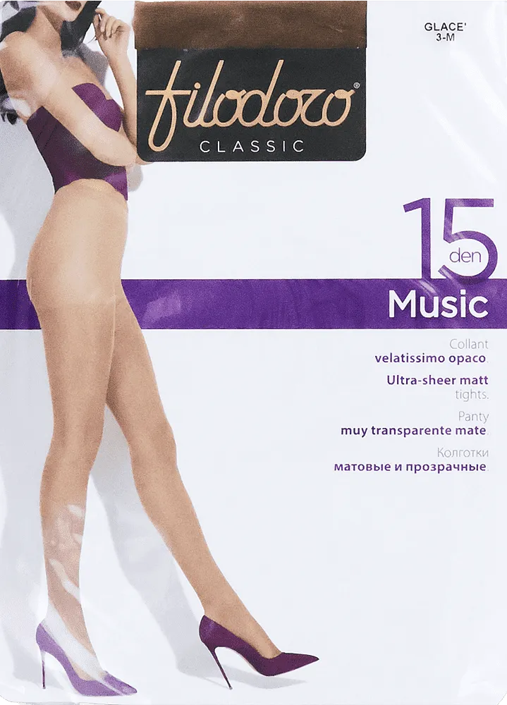 Glace tights "Filodoro Classic 15 Den 3-M"
