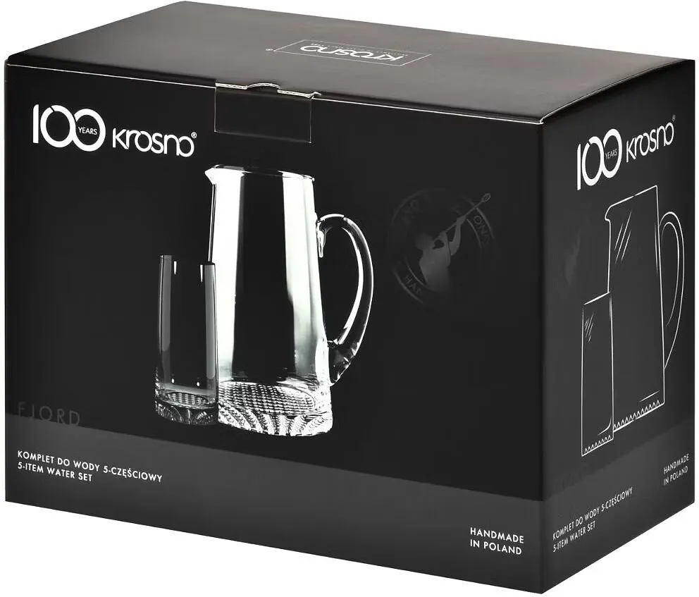 Glasses and a decanter "Krosno" 4pcs
