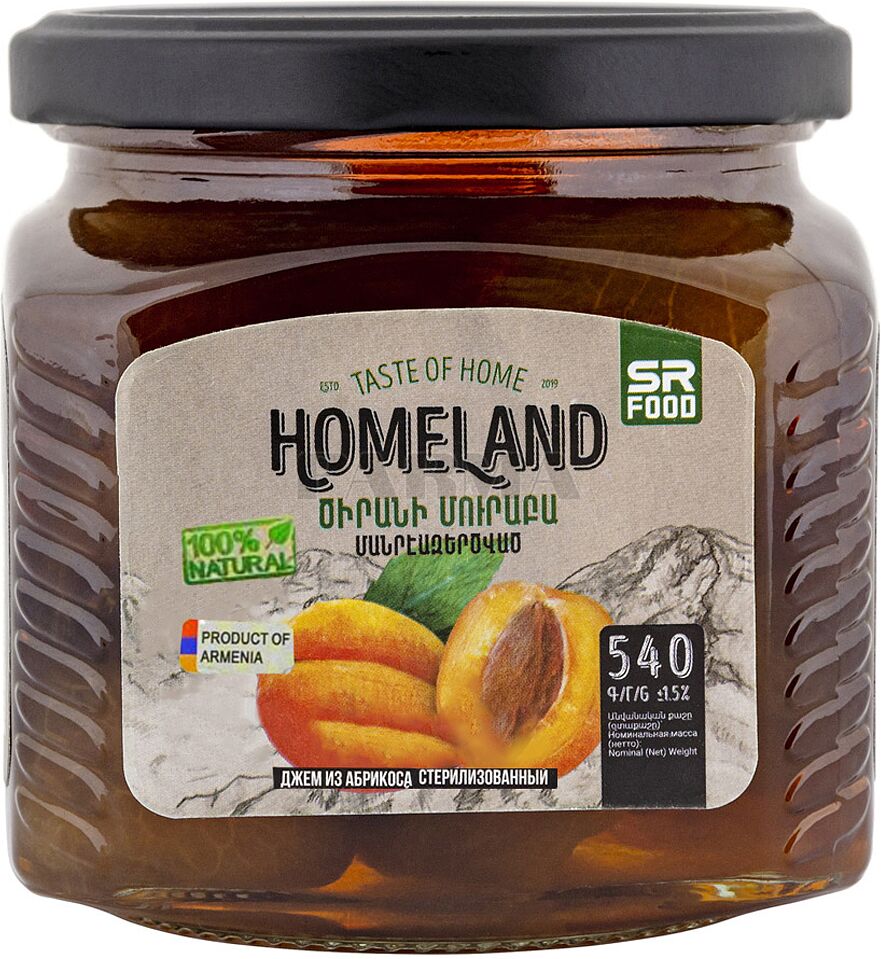 Preserve "Homeland" 540g Apricot