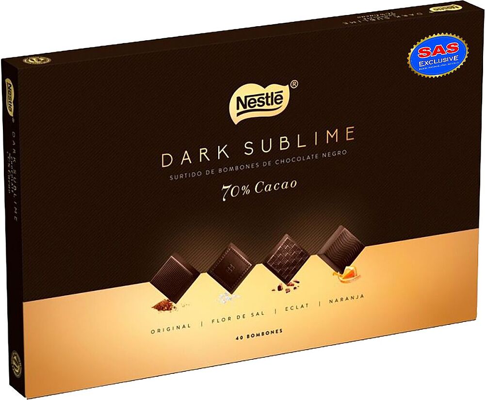 Chocolate candies collection "Nestle Dark Sublime" 288g
