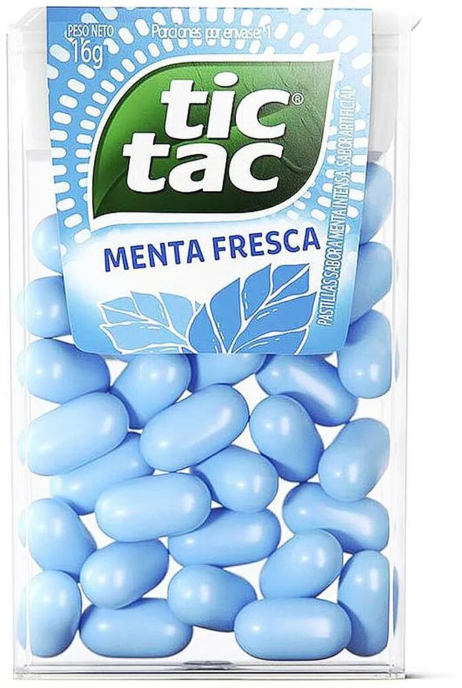 Cold mint flavored drops "Tic Tac Menta Fresca" 16g 
