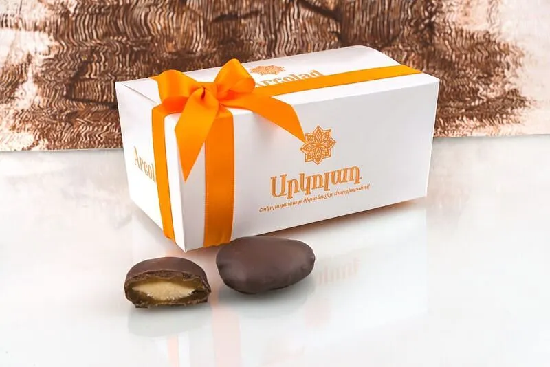 Dried apricots with marzipan in chocolate "Arcolad" 250g