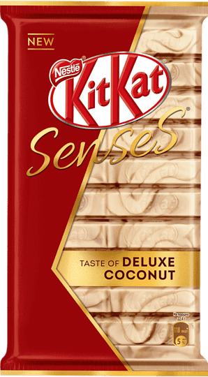 Chocolate bar with coconut flavor 