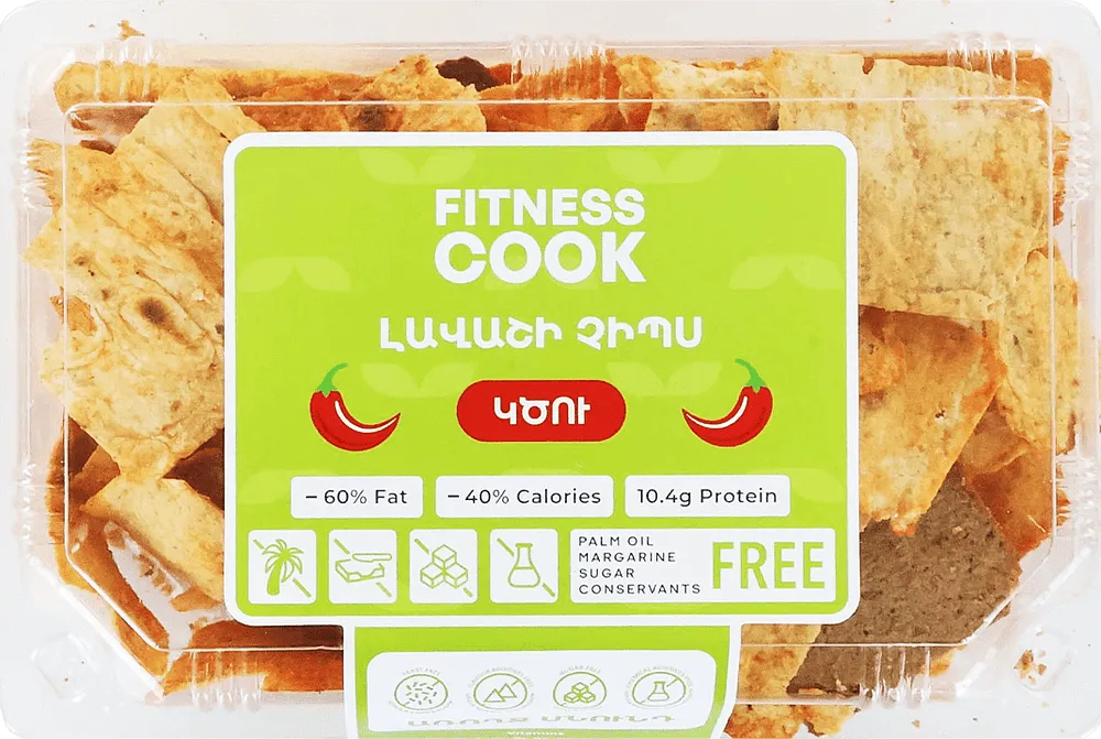 Hot lavash chips "Fitness Cook" 130g±4g
