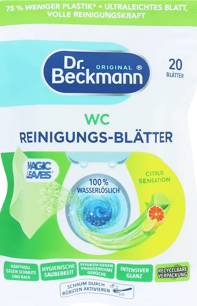 Զուգարանակոնքը մաքրող անձեռոցիկներ «Dr. Bechmann Original Citrus Sensation» 20 հատ