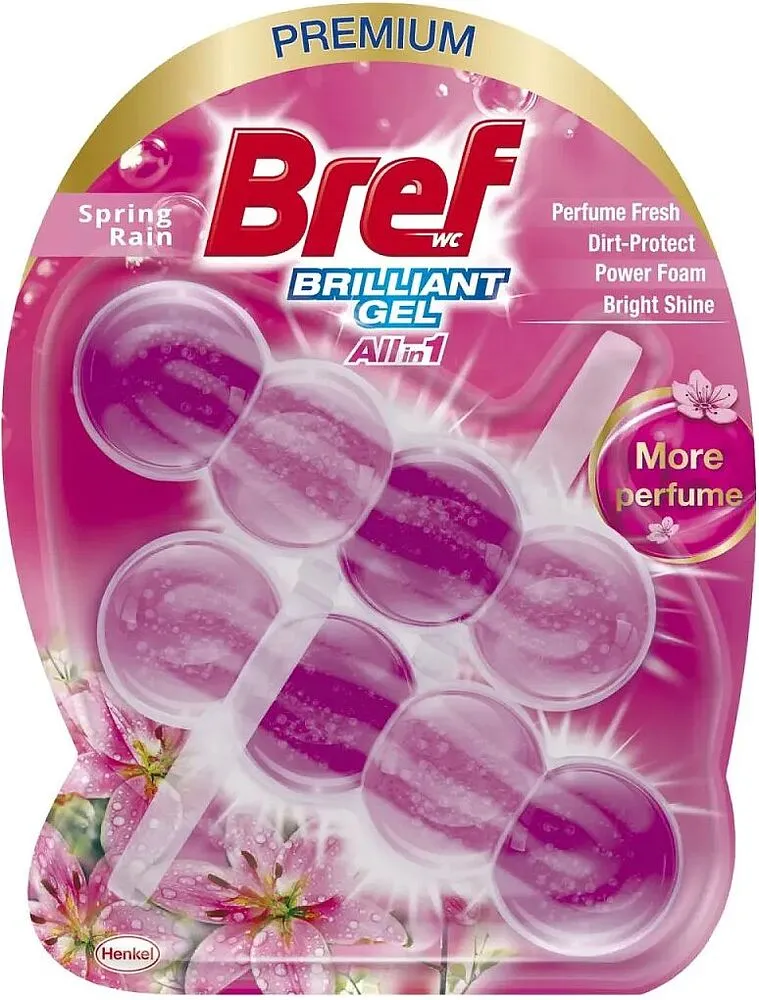 Զուգարանակոնքի մաքրող միջոց «Bref Brilliant» 2*42գ
