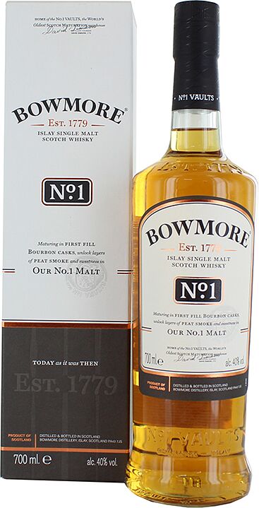 Whiskey "Bowmore N1" 0.7l