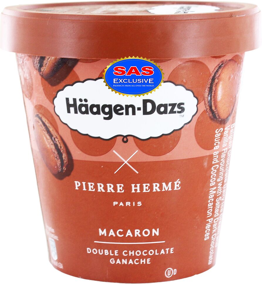 Պաղպաղակ շոկոլադե «Haagen-Dazs Macaron» 364գ
