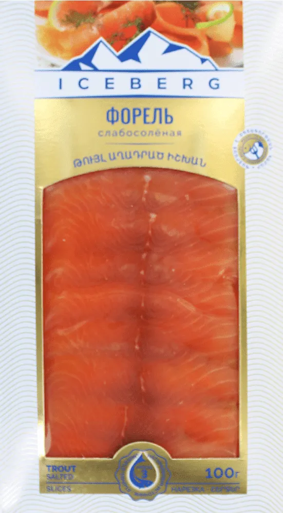 Lightly salted trout "Iceberg" 100g
