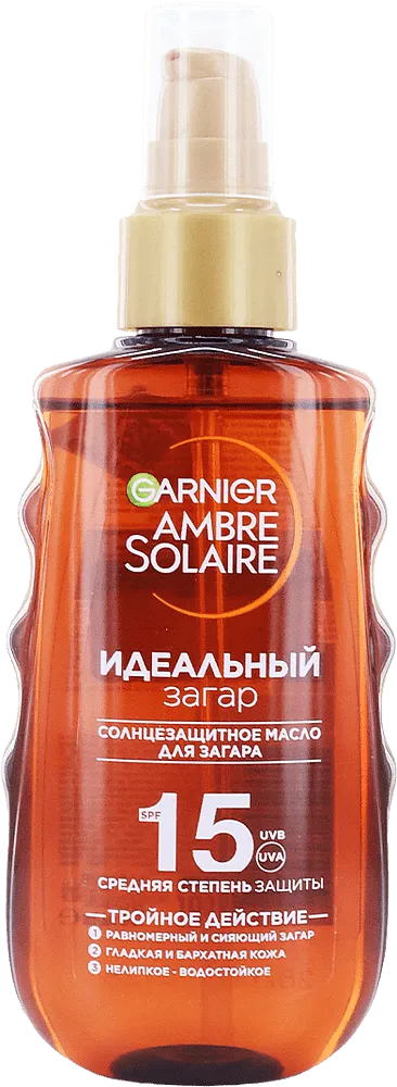 Масло для загара "Garnier Ambre Solare SPF15" 150мл 