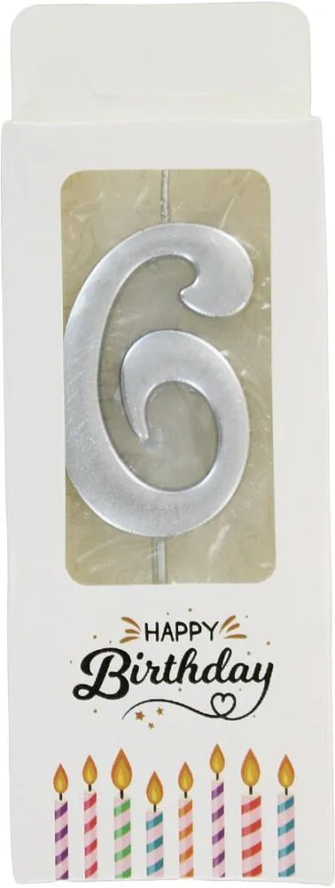 Մոմ ծննդյան «Happy Birthday» N6
