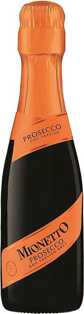 Вино игристое "Mionetto Prosecco Brut" 0.2л