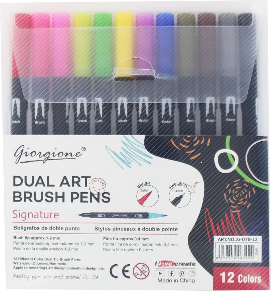 Colour felt-tip pen "Giorgione" 12 pcs
