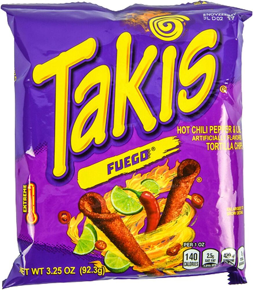Chips "Takis Fuego" 92.3g Lime & Chili