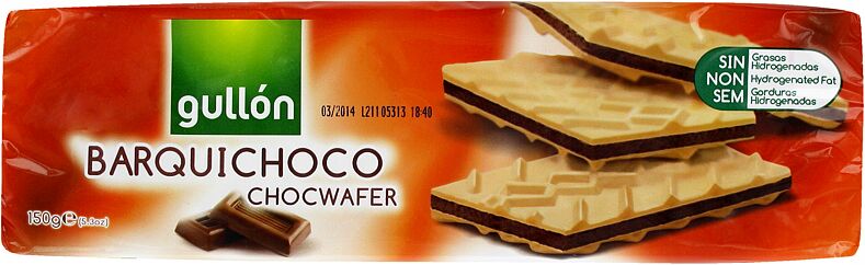 Wafers with chocolate filling "Gullón Barquichoco" 150g    