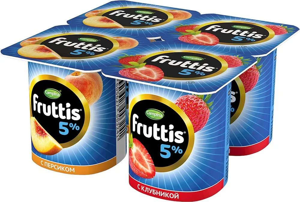Յոգուրտային արտադրանք մրգային «Campina Fruttis» 115գ,  յուղայնությունը` 5%