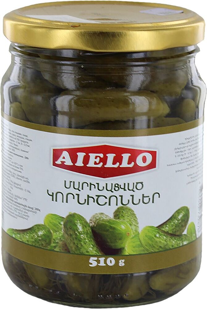 Pickled gherkins "Aiello" 510g