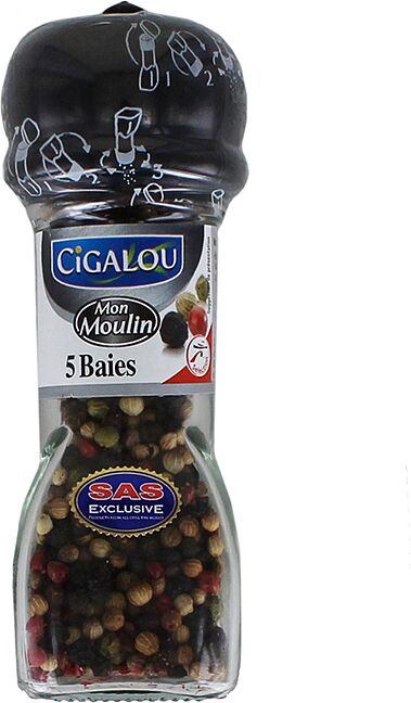 Pepper grain mix "Cigalou Mon Moulin" 24g