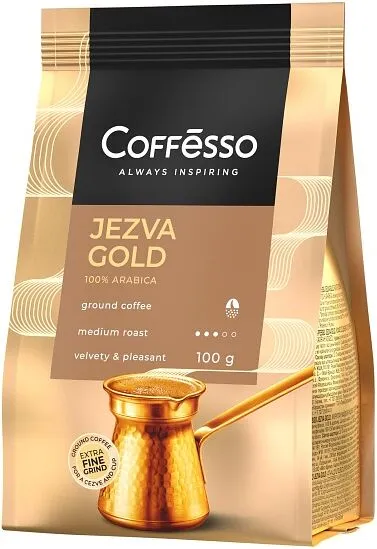 Ground coffee "Coffesso Jezva Gold" 100g
