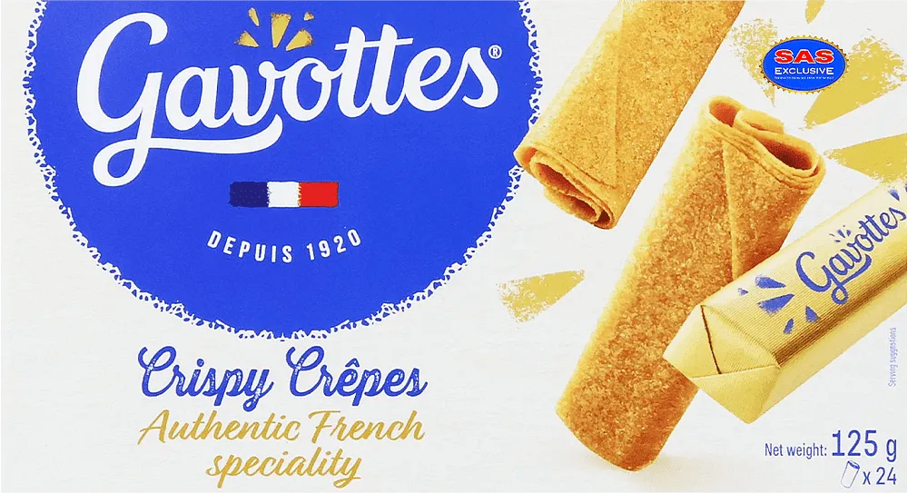 Butter crepe "Gavottes Crepe Crispy" 125g