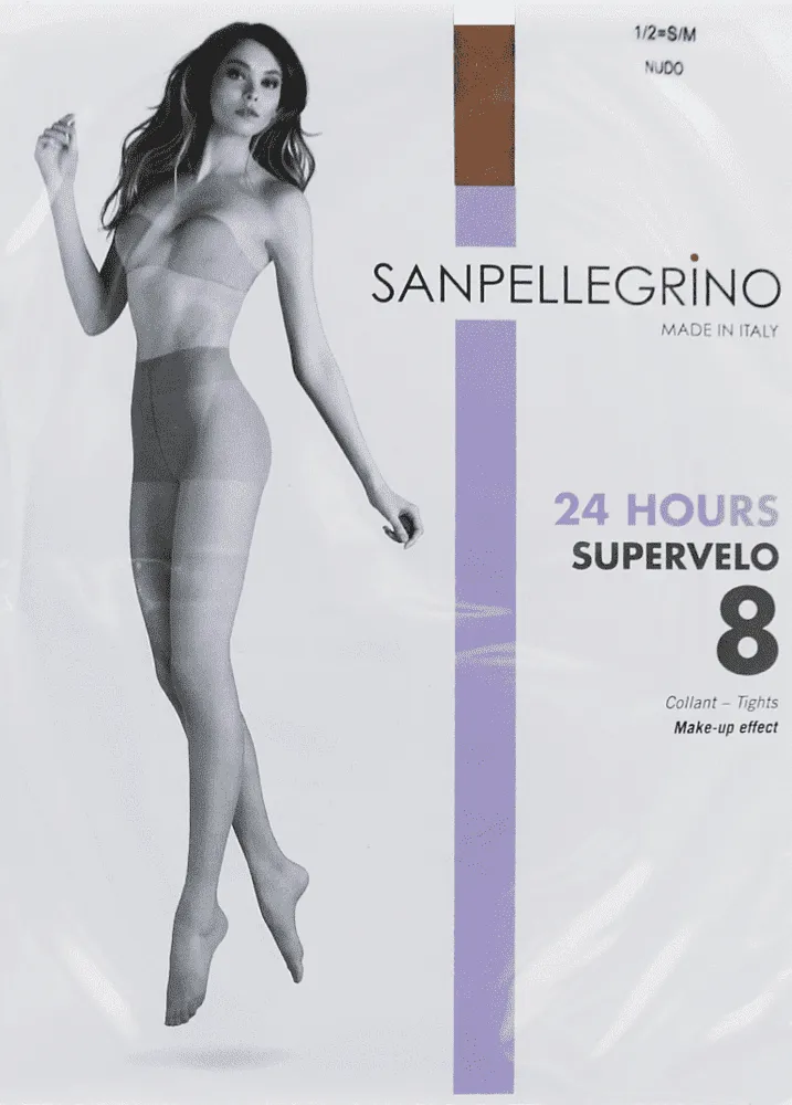 Beige tights "Sanpellegrino Supervelo Nude 8 Den N1/2"
