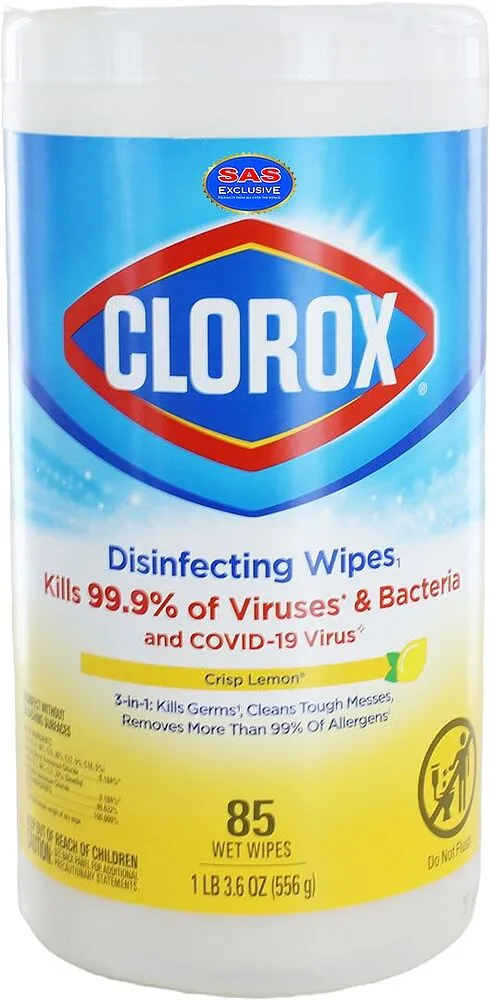 Անձեռոցիկ խոնավ հակաբակտերիալ «Clorox» 85 հատ