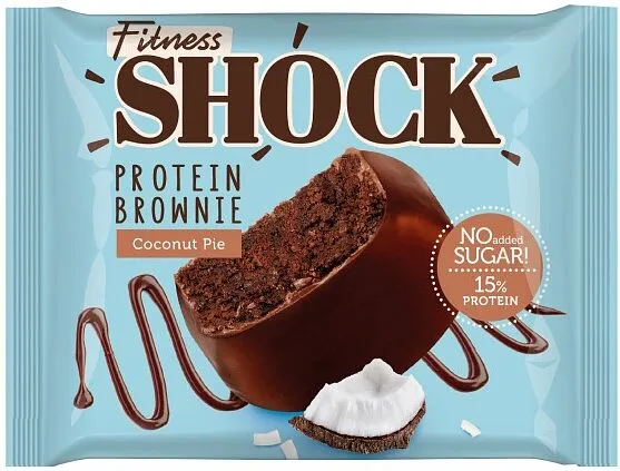Protein cookie with chocolate brownie "Fitness Shock Brownie" 50g
