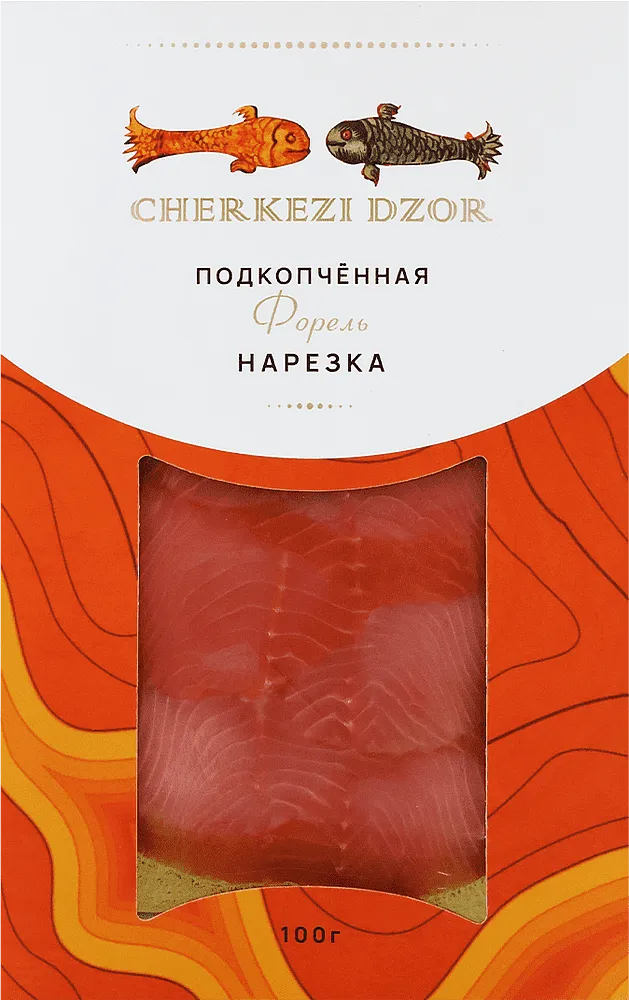 Sliced semi-smoked trout "Cherkezi Dzor" 100g