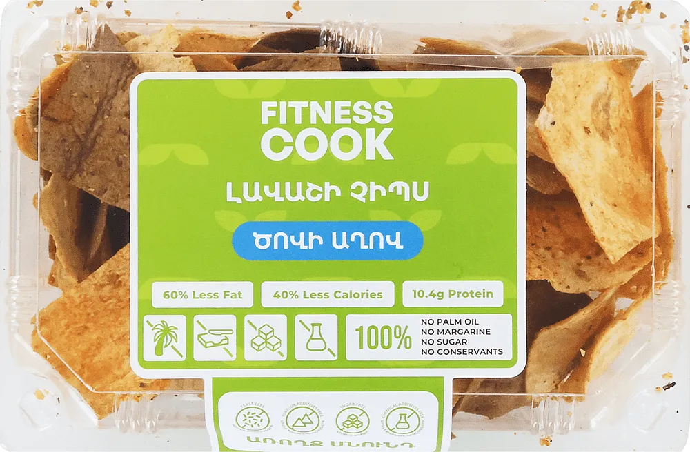 Lavash chips with salt "Fitness Cook" 130g±4g
