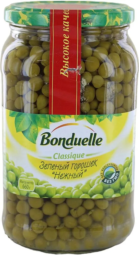 Зеленый горох "Bonduelle Delicate" 660гл  