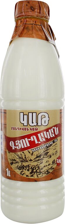 Молоко "Бандиван Гюхакан" 1л, жирность: 3.6%