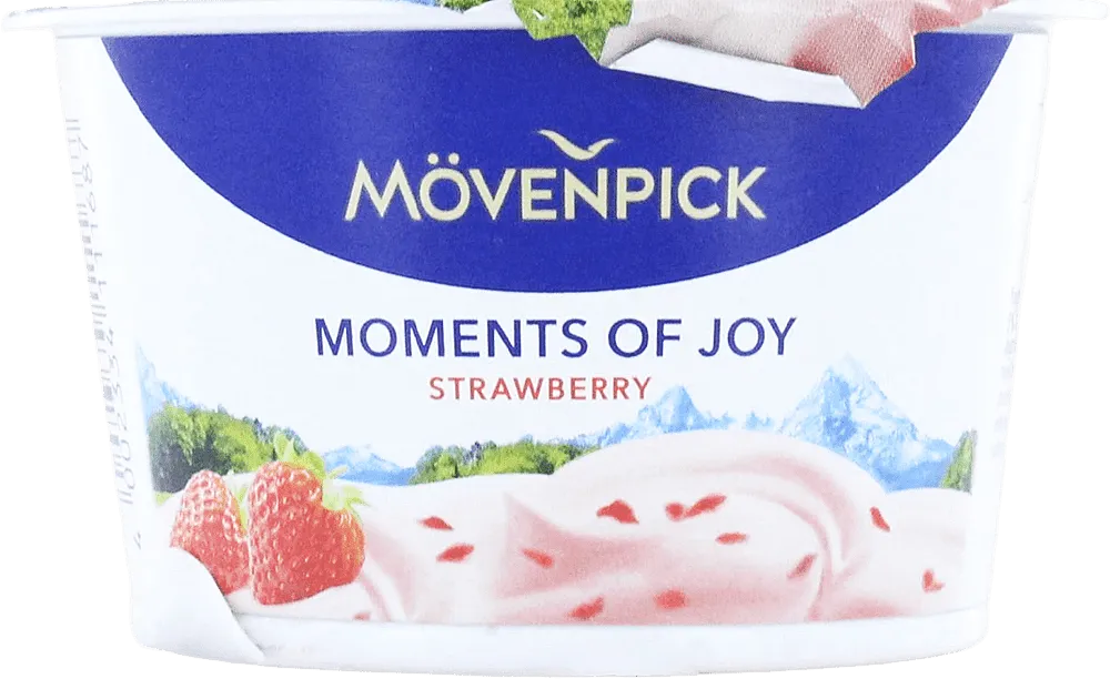 Strawberry yoghurt "Movenpick Moments Of Joy" 100g, fat content: 5%
