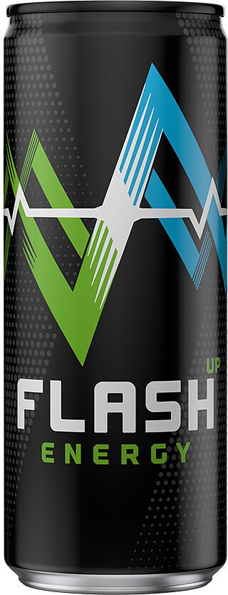 Էներգետիկ գազավորված ըմպելիք «Flash Up Energy» 0.33լ
