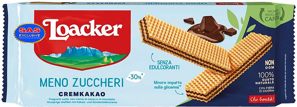 Wafer with cocoa cream "Loacker" 175g

