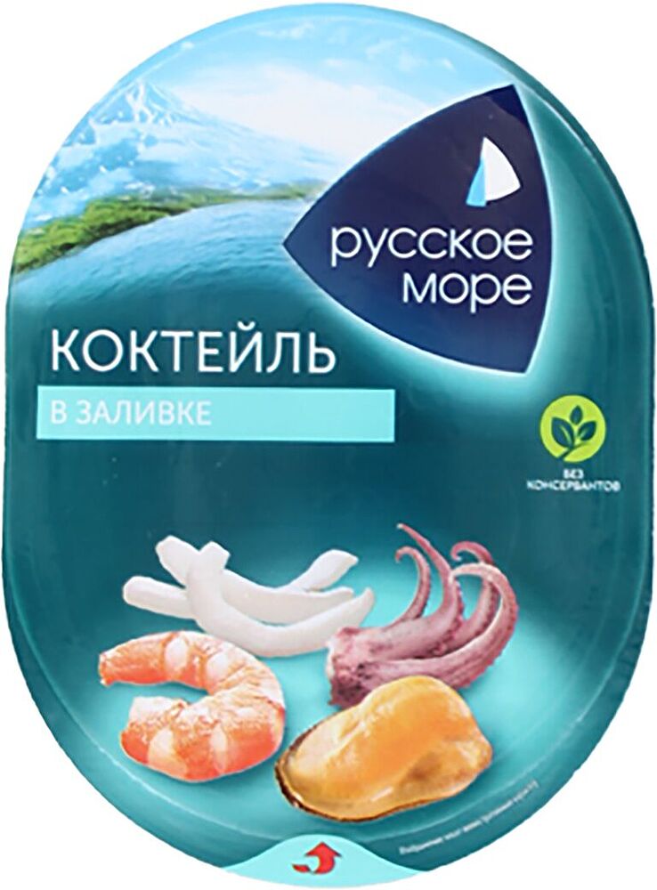 Seafood mix in a liquid "Russkoe More" 180g
