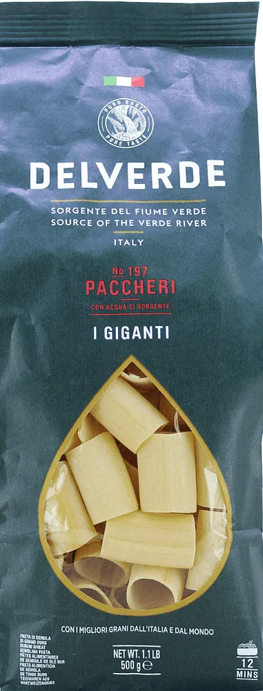 Pasta "Delverde Paccheri №197" 500g

