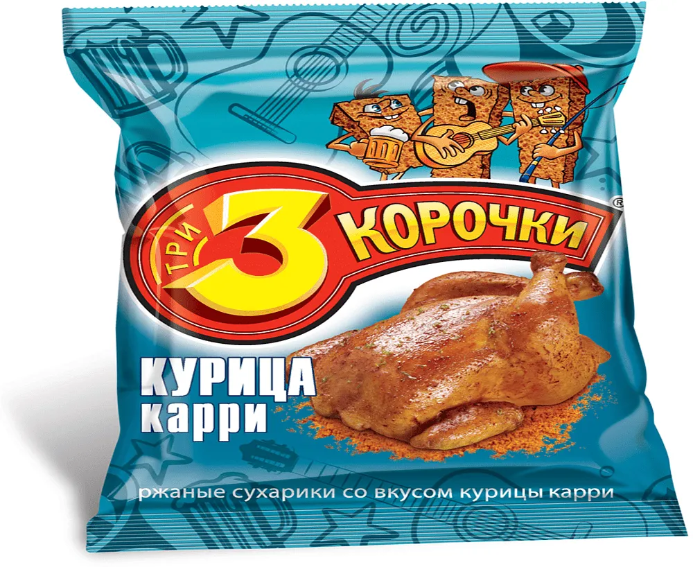 Crackers "3 Korochki" 40g Chicken 
