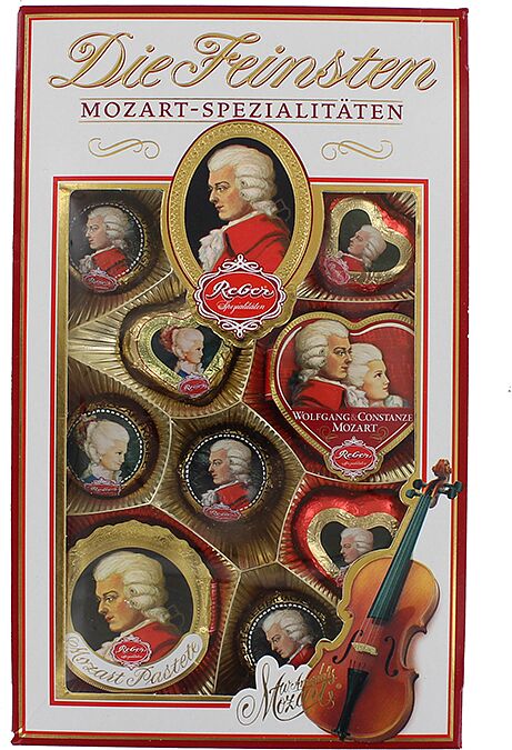 Շոկոլադե կոնֆետների հավաքածու «Reber Die Feinsten Mozart» 218գ