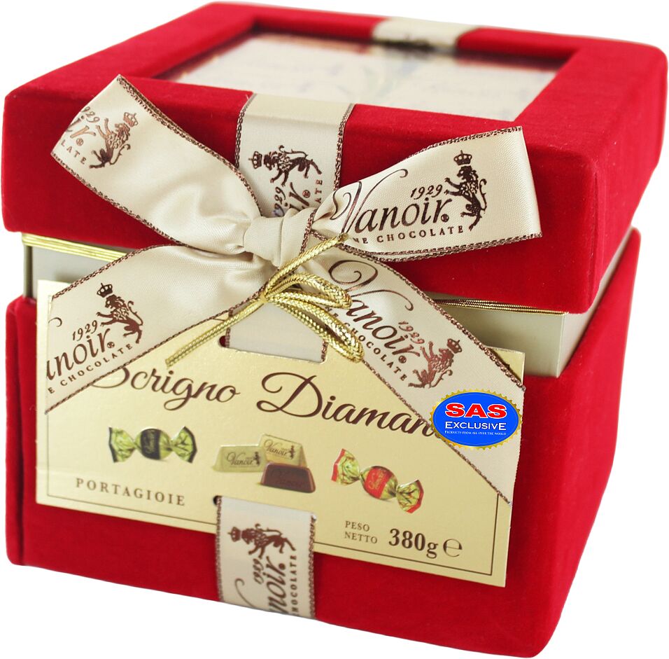 Набор шоколадных конфет "Vanoir Scrigno Diamante" 380г
