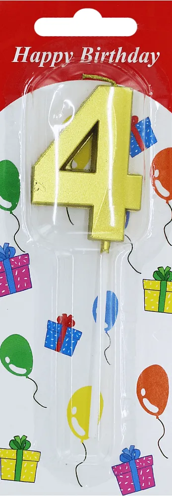 Birthday candle "Happy Birthday N4"

