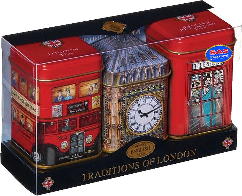 Tea collection "New English Teas Traditions of London" 3 pcs
