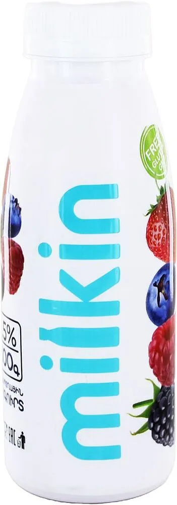 Drinking yoghurt berries "Milkin" 300g, fat content: 1.5%
