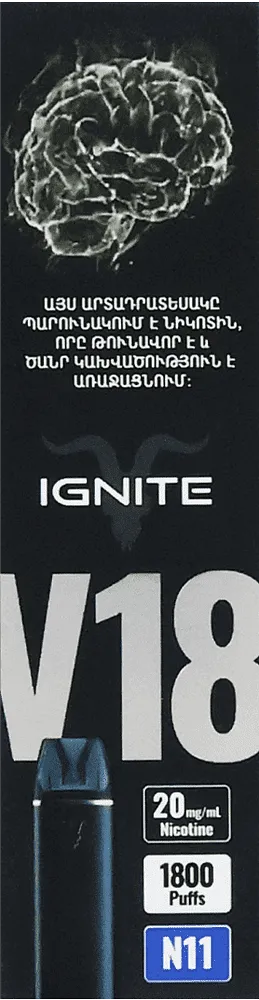 Electric pod "Ignite V18 N11" 1800 puffs
