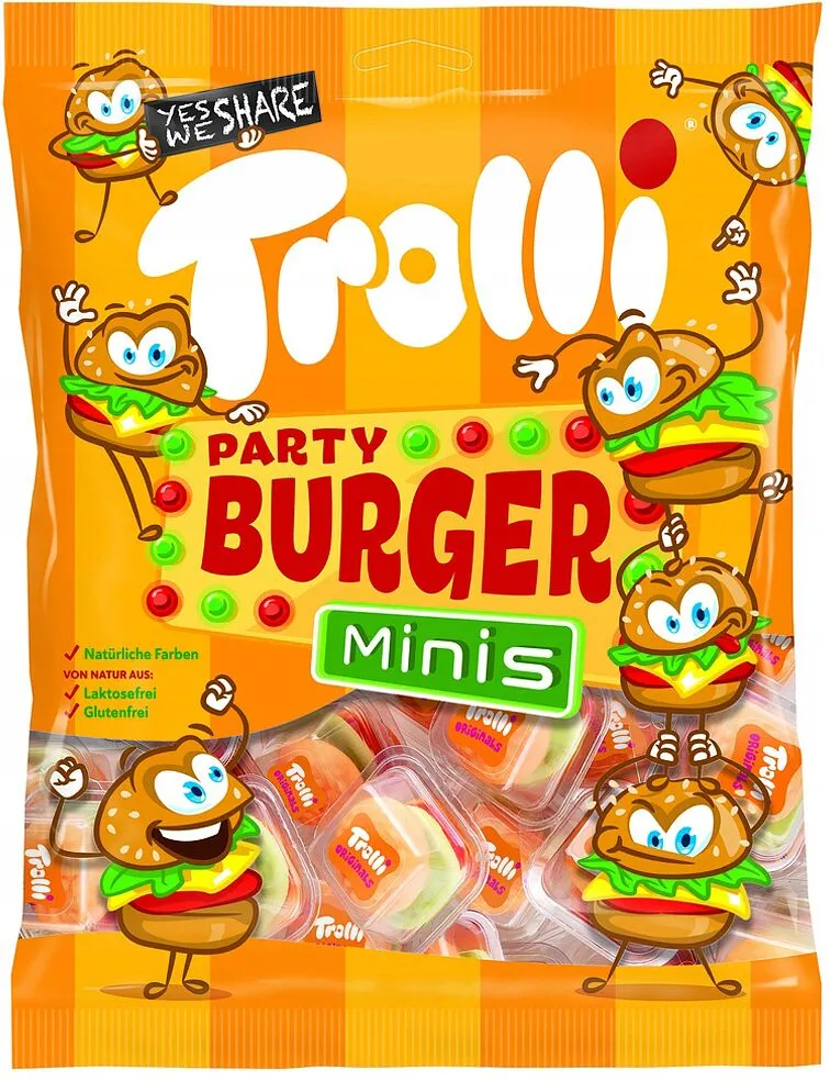 Jelly candies "Trolli Party Burger Minis" 170g
