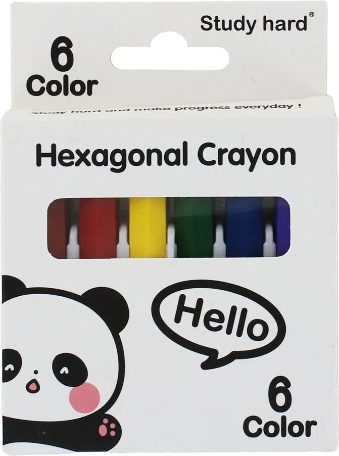 Colour oil pastels "Hexagonal Crayon" 6 pcs
